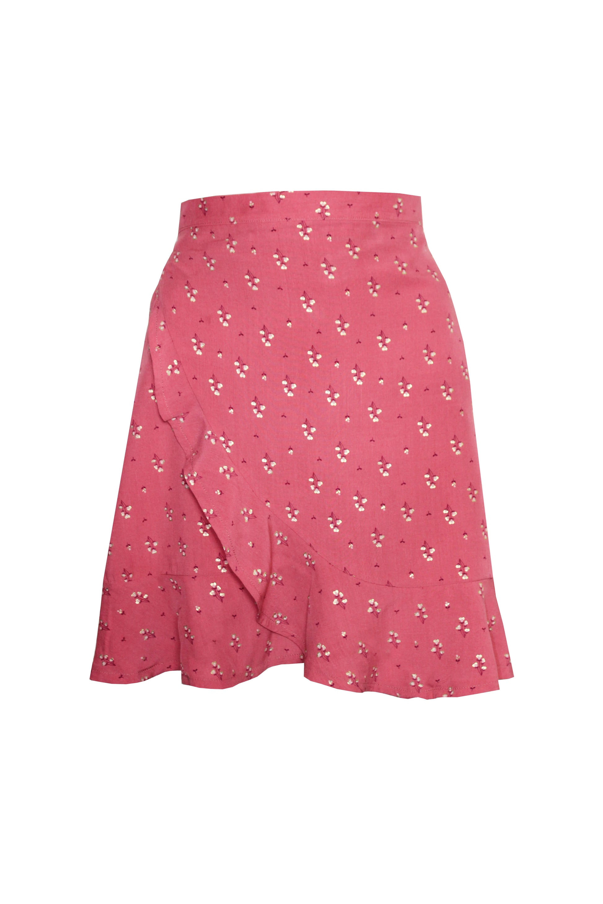 Wickelrock mit Volants rosé/gold - LA.LUKA Berlin