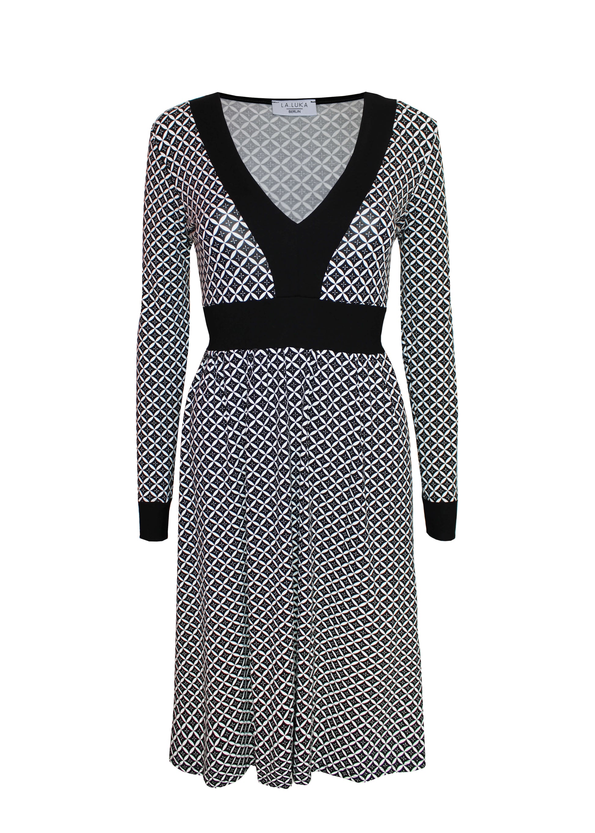 Jerseykleid schwarz weiß - LA.LUKA Berlin